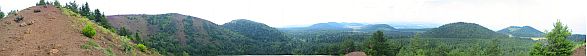Panoramique du haut du puy de la Vache ... cliquez pour agrandir