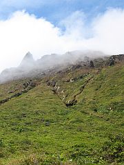 A la montée comme à la descente, toujours dans les nuages