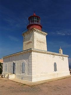 Le phare de la pointe de la Chiappa