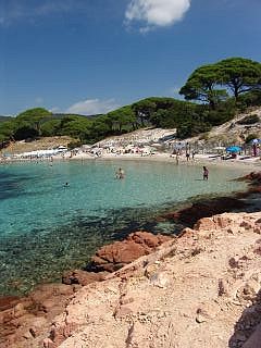 La plage de Palombaggia ou l'on s'est baigné
